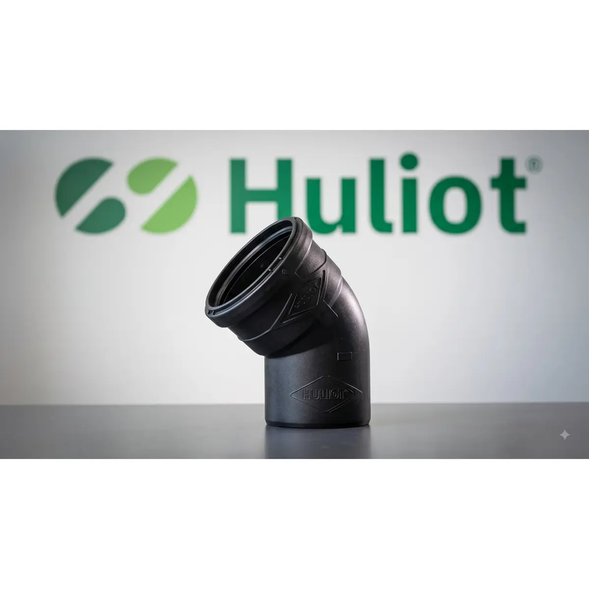 Huliot 110 mm Ultra Silent Bend 45° degrees | Acoustic Drainage Pipe Fitting Elbow — image 1 of 4