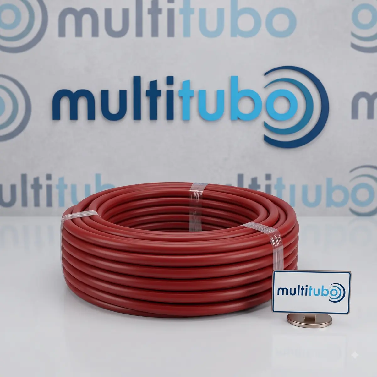 Multitubo S4 16mm 100 Meter Coil Pre-Insulated Multilayer Pipes PLUS S4 (4mm) in Red Insulation — image 1 of 4