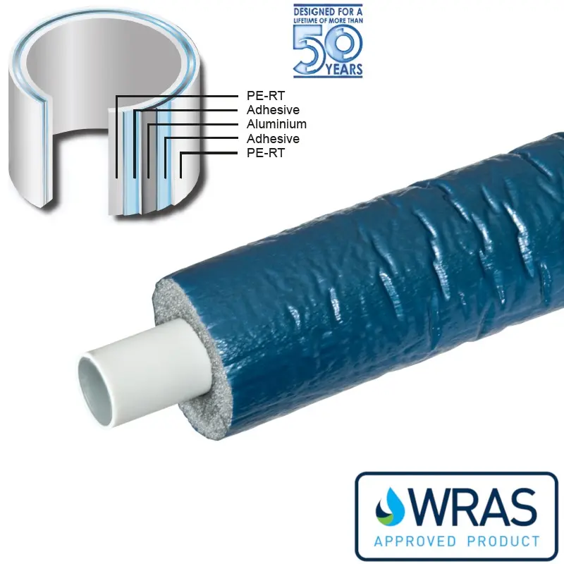 Multitubo 16mm 20 Meter Coil Pre-Insulated Multilayer Pipes PLUS S4 (4mm) in Blue Insulation — image 1 of 4